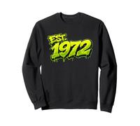 EST. 1972 Fun Graffiti Style Rétro 1972 Anniversaire Design Sweatshirt