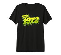 EST. 1972 Fun Graffiti Style Rétro 1972 Anniversaire Design T-Shirt Haut de Gamme
