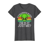 Est-ce du solipsisme Ici ou est-ce Juste Moi Un Extraterrestre T-Shirt, Femme, Chiné Foncé, XL