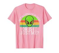 Est-ce du solipsisme Ici ou est-ce Juste Moi Un Extraterrestre T-Shirt, Homme, Rose, M