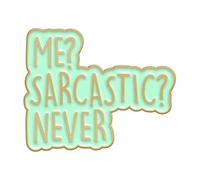 Est-ce encore vendredi ? Broche en émail Sarcastique des années 80 avec broche dramatique