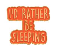 Est-ce encore vendredi ? Broche en émail Sarcastique des années 80 avec broche dramatique