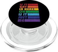 Est-ce Gay Ici pour la fierté LGBTQ PopSockets PopGrip pour MagSafe