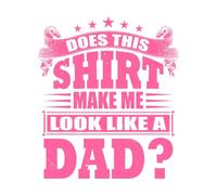 Est-ce que ça me fait ressembler à un papa typographie Stickers muraux 42x48.4cm Embellissement mural Rose