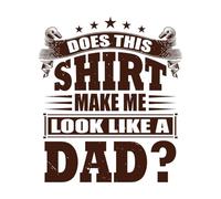 Est-ce que ça me fait ressembler à un papa typographie Stickers muraux 67.2x77.4cm Décoration artistique Café