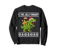 Est-ce Que ce Dinosaure de Noël est Assez Joyeux et Amusant en Forme de Carlin Sweatshirt