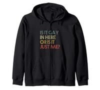 Est-ce Que C'est Gay Ici ou C'est Juste Moi ? Rétro Vintage Sweat à Capuche