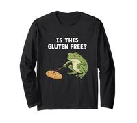 Est-ce Que Cette Grenouille sans Gluten, Sensibilisation Amusante à la maladie cœliaque Manche Longue