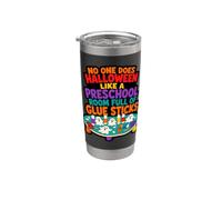 Est-ce que Halloween ressemble à une chambre préscolaire pleine de bâtons de colle Gobelet isotherme en acier inoxydable double paroi