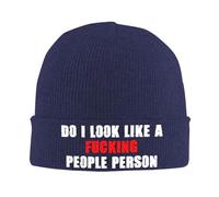 Est-Ce Que J'Ai L'Air d'une Putain De Personne Populaire ? Femme Homme Bonnet De Trawler Coupe-Vent Bonnets Tricoté Classique Skull Cap pour Casque Moto Jogging Le Quotidien