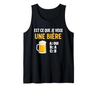 Est-ce Que Je Veux Une bière? Blague Beauf Alcool Humour Débardeur