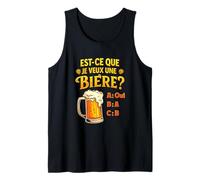 Est-ce Que Je Veux Une bière? Blague Beauf Alcool Humour Débardeur