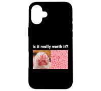 Est-ce vraiment la peine de chat Meme avec Jelly Beans Coque pour iPhone 16 Plus