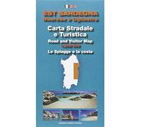 Est Sardegna nuorese e ogliastra. Carta stradale e turistica. Le spiagge e la costa 1:200.000