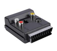 est Switchable Scart Male to Female S-Video 3 RCA Audio Adapter Convector