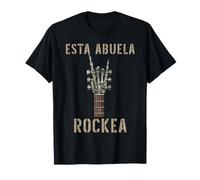 Esta Abuela Rockea Mano de esqueleto, Musique Rock, Guitare T-Shirt