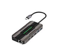 EstaÃµEs de Acoplamento Hub USB C 13 em 1 Leitor CartÃO SD 1000M RJ45 CompatÃVel com HDTV VGA Adaptador 3.0 para PC Laptop