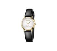 Calvin Klein K9h2y5c6 Montre À Quartz Avec Cadran Argenté Pour Femme Noir