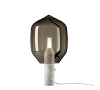 Established & Sons Lighthouse T1 Tischleuchte, marbre blanc / verre gris