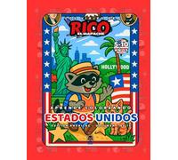 Estados Unidos - Libro de colorear educativo para niños (5-10 años) | Los Viajes de Rico el Mapache - Américas Vol. 1
