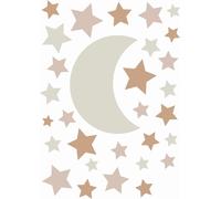 ESTAhome Stickers muraux Ciel étoilé brun sable et terre cuite - 156110 - 47,5 cm x 66 cm