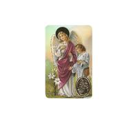 Estampage Saint Raphaël Archange avec Médaille, Religion/Religious Card