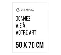 Estancia Cadre 50x70 cm en Bois Blanc | Art Mural Photo de Portraits Modernes 70x50 cm Fra