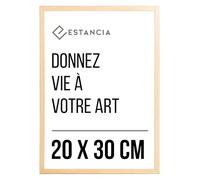 Estancia Cadre Chêne 20x30 cm avec Cadre Photo 30x20 cm | Art Mural de Portraits Modernes 20 x 30 cm