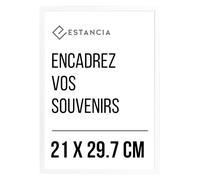 Estancia Cadre Photo en Bois Blanc 21x29,7 cm (A4) | Art Mural de Portraits Modernes Din A4