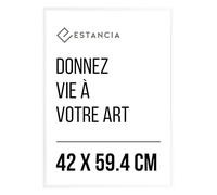 Estancia Cadre Photo en Bois Blanc 42x59,4 cm (A2) | Art Mural de Portraits Modernes Din A2