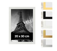 Estancia Cadre Photo en Plastique Couleur Blanc 20 x 30 cm - Cadre 20x30 avec Verre Acrylique Incassable - Cadrer Moderne pour Murs et Tables