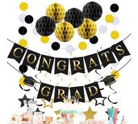 Estandarte Graduación 2026 2 M Kit Decoraciones Con Estrellas Y Bolas De Papel Banner Universitaria Secundaria Diploma Para Aula Casa Puerta Techo Exterior Interior