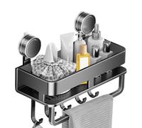 Estantes de, Estante Con Ventosas Y Ganchos Extraíbles, Bandeja Organizadora Anticorrosive Sin Taladrar Para Hogar Cocina Baño Bañera Armario