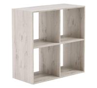 5five Étagère cube Mix 'n Modul 4 cases Rangement modulable Effet chêne gris 67,5×32×67,5 cm