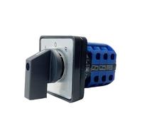 ESTAOUAK L-O-R 3 Positions 20A/32A Changeover Control Circuit Panel Mounted For Electrician Using Tools Rotary Cam Switch LW26-20/3(LOR,32A-10x38 Holder-Fuse)