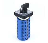 ESTAOUAK SZW26/LW26-25 3 Positions 6 Phase 24 Terminals Screw 660V 25A 48x48Mm Panel Selector Control Rotary Changeover Cam Switch