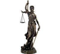 Estatua griega Themis/Blind Lady Justice statue de bronze, statuette 30 cm