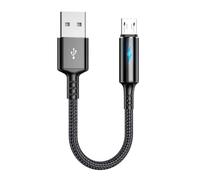 ESTCNK Câble micro USB de 25 cm court et rapide pour synchronisation de téléphone portable, adaptateur USB