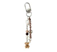 ESTCNK Charmant ours sac à dos ornement ravissant ours breloque sac téléphone décoration unique porte-clés ornement, Verrou ours marron, As show