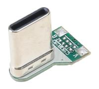 ESTCNK Connecteur USB 4 broches/USB C 5 broches PCB Mount Socket Port 90 degrés à angle droit de réparation Adaptateur USB 2.0 de remplacement