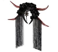 ESTCNK Gothics Diadème en corne de malheur Dark Series Serre-tête pour photo