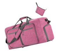ESTCNK Grand sac de sport pliable en nylon pratique pour les voyages et le sport, grande capacité, sac à main décontracté pour femme, rose