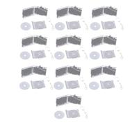 ESTCNK Lot de 10 mini porte-clés en acrylique commémoratif pour sac à dos, Boîte CD Argent L, As detailed description