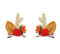 ESTCNK Lot de 2 pinces à cheveux de Noël légères et uniques en forme de Père Noël