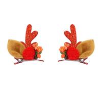 ESTCNK Lot de 2 pinces à cheveux de Noël légères et uniques en forme de Père Noël