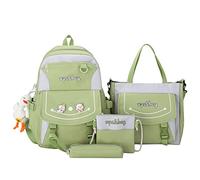ESTCNK Lot de 4 sacs à dos d'école en nylon avec motif dessin animé