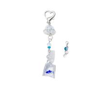 ESTCNK Porte-clés portable et robuste en alliage pour personnaliser votre sac à dos ou vos clés, bleu, As show