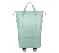 ESTCNK Sac de voyage imperméable avec poulie grande capacité portable, vert