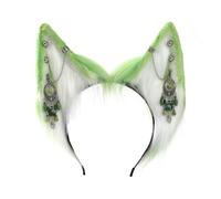 ESTCNK Serre-tête avec oreilles de loup et de renard pour adolescents avec franges pour décoration de carnaval