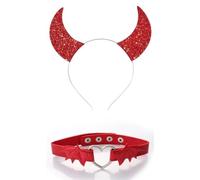 ESTCNK Serre-tête gothique aile diable pour filles - Style punk - Pour cosplay